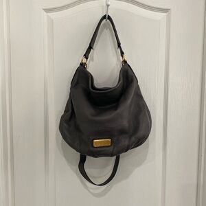 Marc by Marc Jacobs soft grey leather hobo